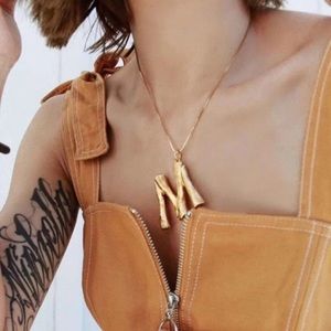 E letter necklace